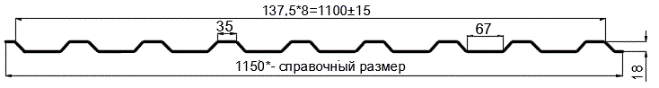 Фото: Профнастил оцинкованный МП20 х 1100 (ОЦ-01-БЦ-0.55) в Домодедово