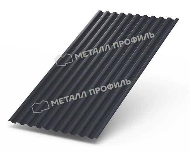 Профнастил С21 х 1000 - B (Steelmatt-20-7024-0.4±0.08мм) в Домодедово