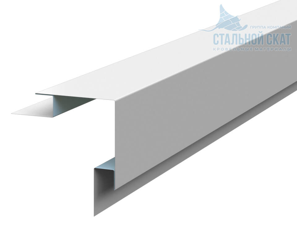 Планка угла наружного сложного 75х75х3000 (ПЭ-01-9010-0.45) в Домодедово