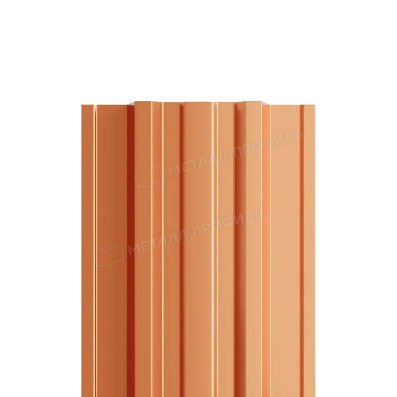 Штакетник металлический МП TRAPEZE-T 16,5х118 Двусторонний (AGNETA-20-Copper\Copper-0.5).
