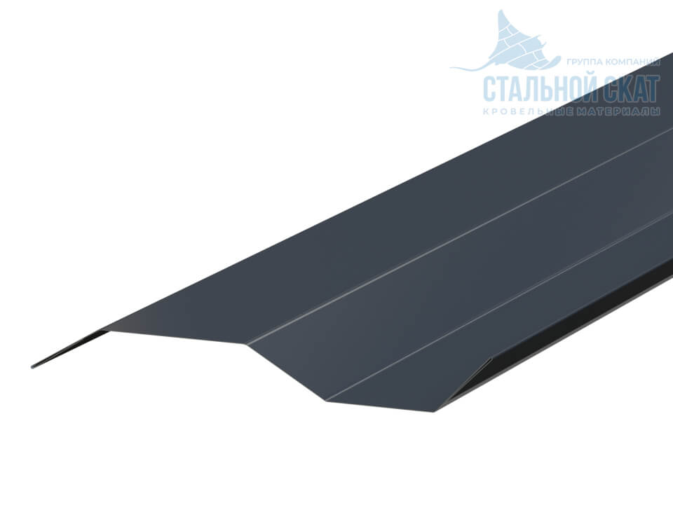 Планка примыкания в накладку 77х2000 (VikingMP E-20-7016-0.5)