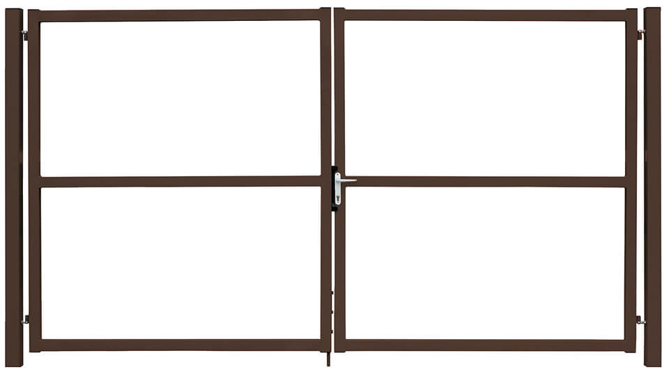 Ворота Colority Zinc Lock 1,5х3,5 RAL 8017
