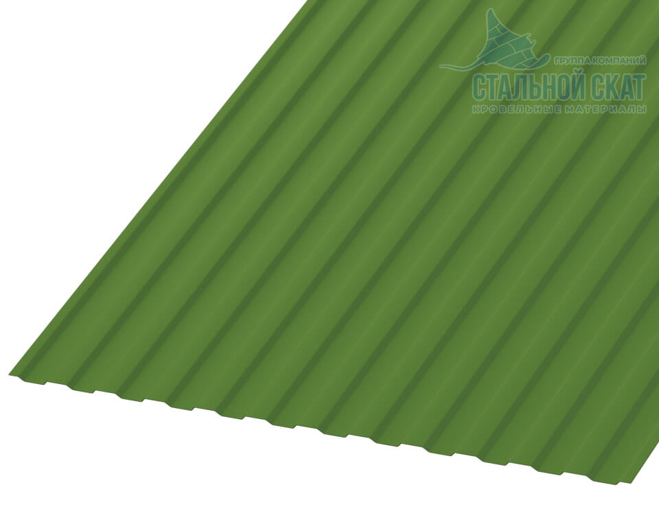 Профнастил МП10 х 1100 - B NormanMP (ПЭ-01-6018-0.5)