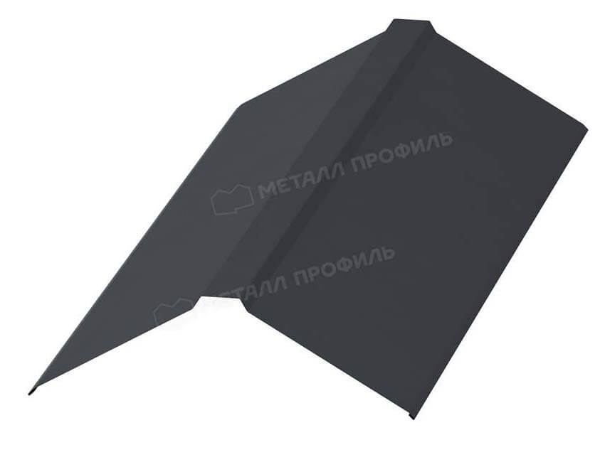Планка конька плоского 190х190х2000 (PureTech_Mat-20-7024-0.5)