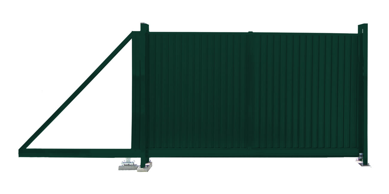 Ворота откатные Estet 2,0х3,5 RAL 6005