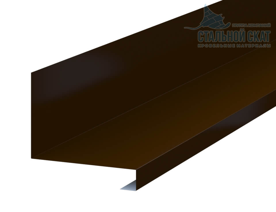 Планка примыкания нижняя к трубе FASTCLICK 150х200х2000 (PURETAN-20-8017-0.5)