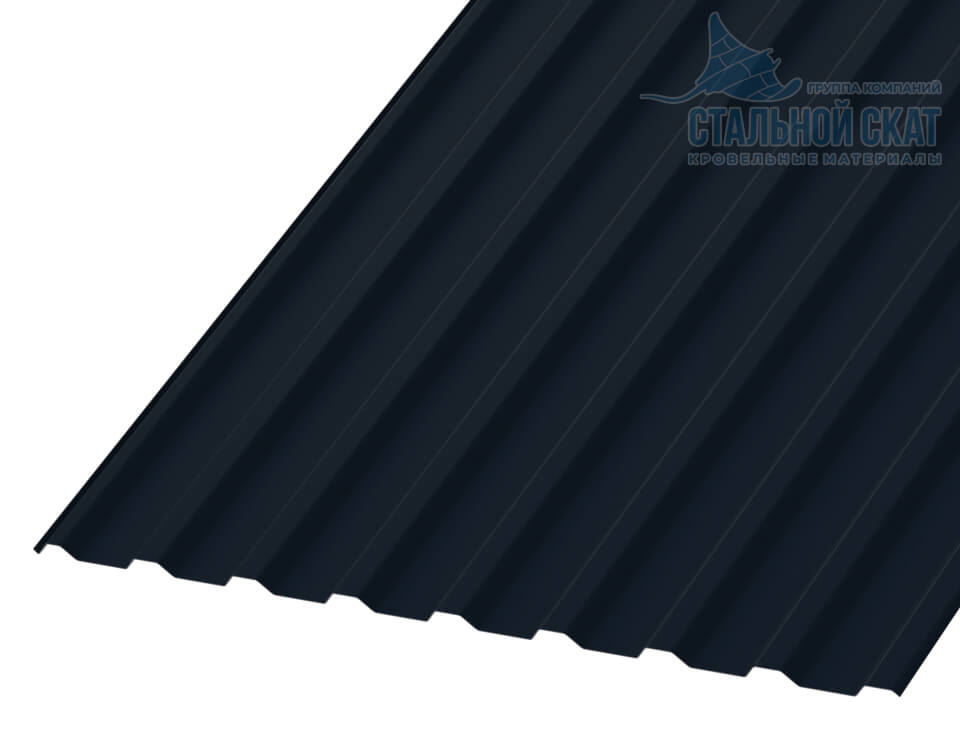 Профнастил МП20 х 1100 - R (VALORI-20-DarkGrey-0.5)