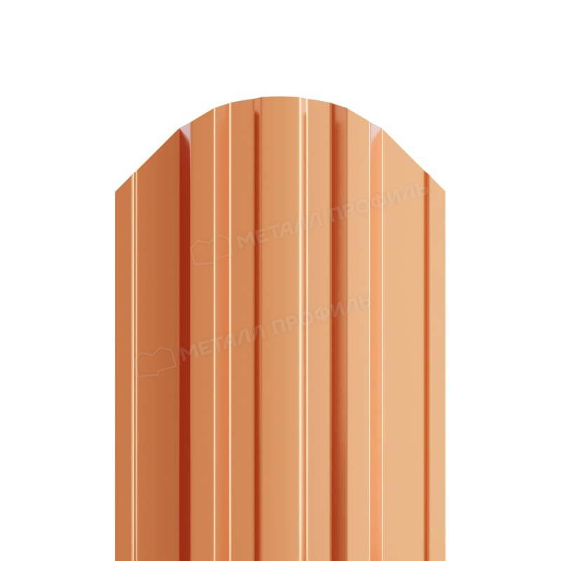 Штакетник металлический МП TRAPEZE-O 16,5х118 Двусторонний (AGNETA-20-Copper\Copper-0.5).