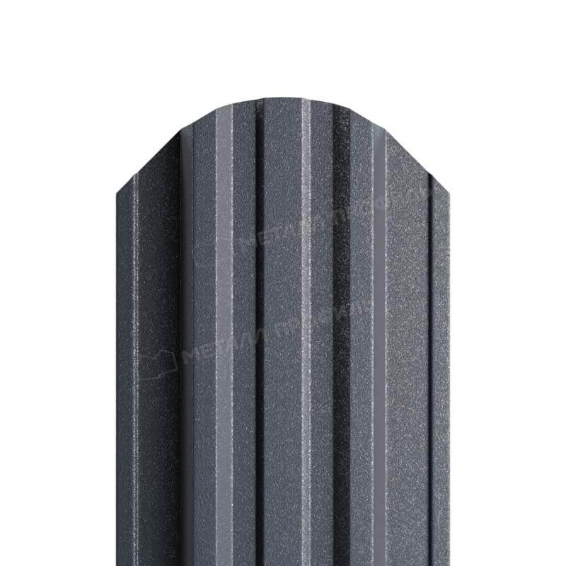Штакетник металлический МП TRAPEZE-O 16,5х118 (VALORI-20-Grey\Color-0.5).