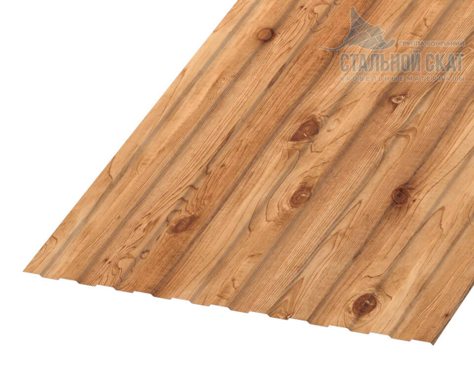 Профнастил С8 х 1150 - A (ECOSTEEL_T-01-Кедр-0.5)