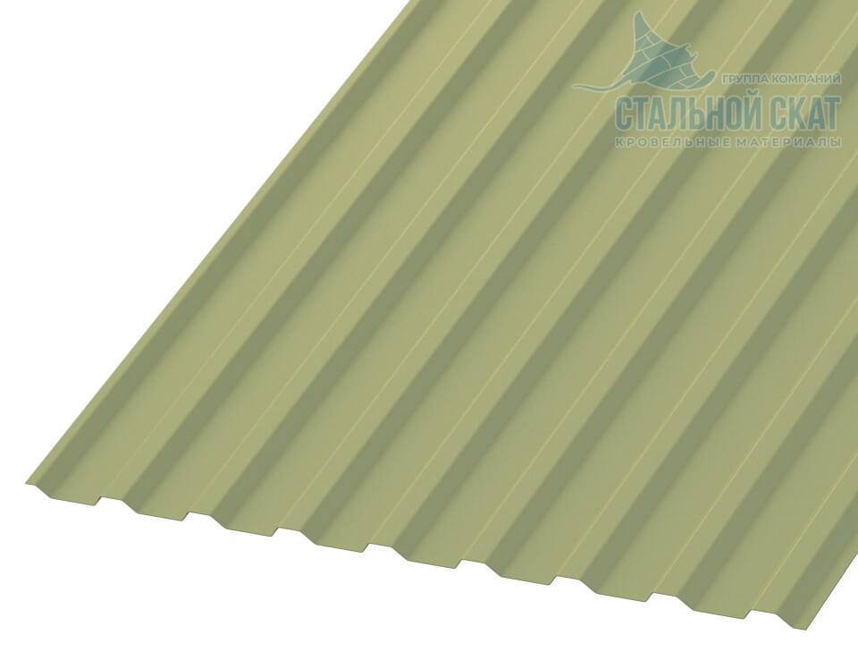 Профнастил МП20 х 1100 - B (ПЭ-01-6019-0.45)