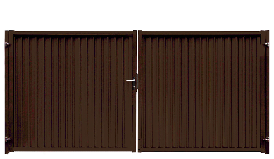 Ворота Estet 1,65х3,6 RAL 8017